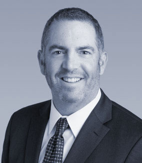 Black and White Photo of Matthew Evans