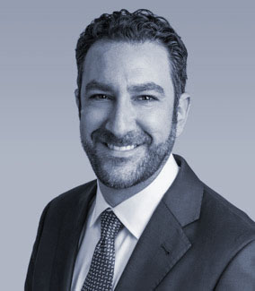 Black and White Photo of Seth Friedman