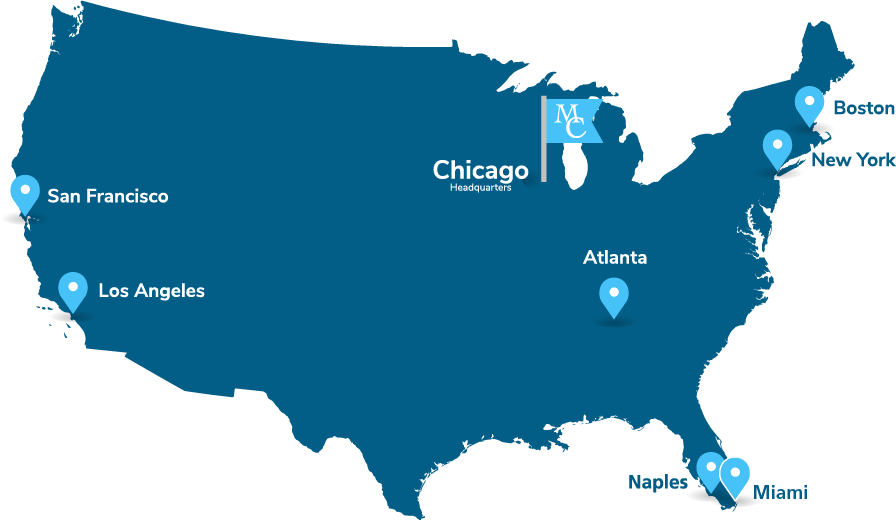 Map of our North America coverage