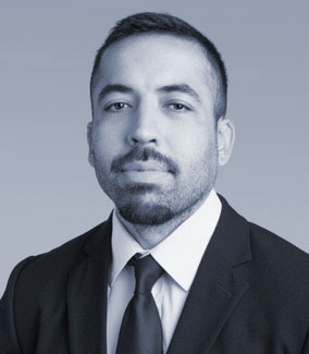 Black and White Photo of Manuel Carlos