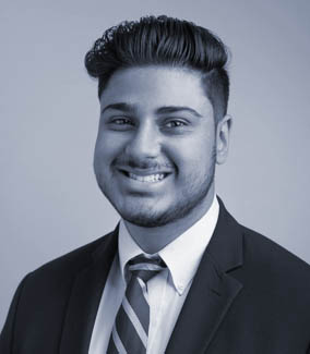 Black and White Photo of Neel Kamatgi