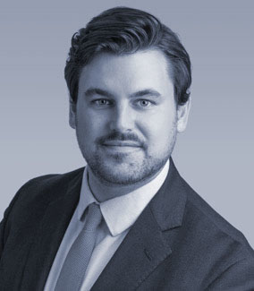 Black and White Photo of Ryan Schafer