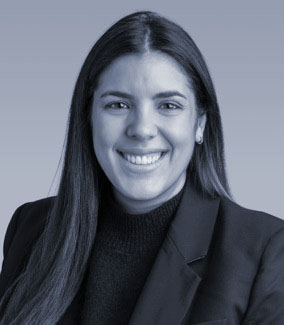 Black and White Photo of Mara Calce-Margolis