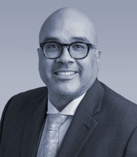 Black and White Photo of Michael Heredia