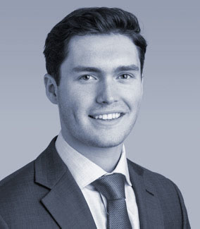 Black and White Photo of Connor Sedoff