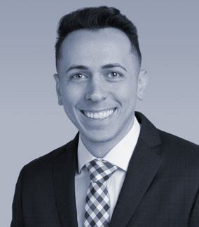 Black and White Photo of Blake Sperling