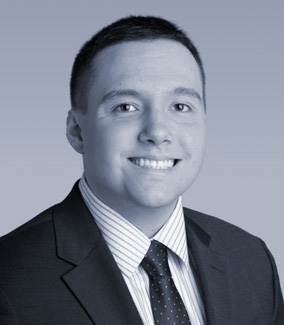 Black and White Photo of Chase Harding